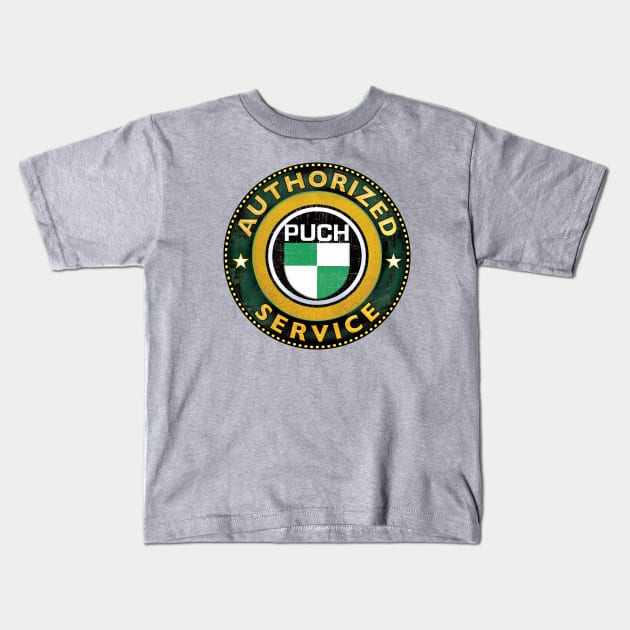 Authorized Service - Puch Kids T-Shirt by Midcenturydave